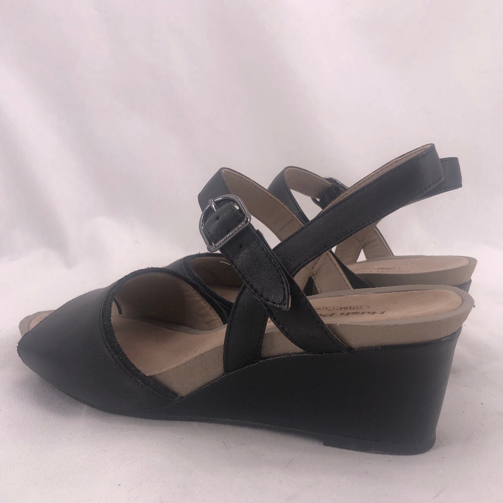 Hush Puppies Mary Jane Leather Wedge Sandals